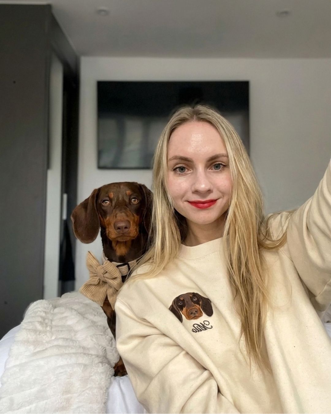 Embroidered Pet Portrait Sweatshirt